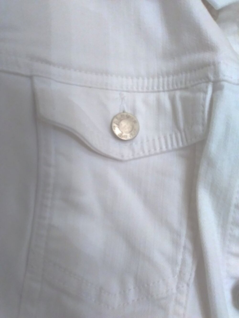 Talbots Plus Petite White Jean Jacket - Picture 3 of 13